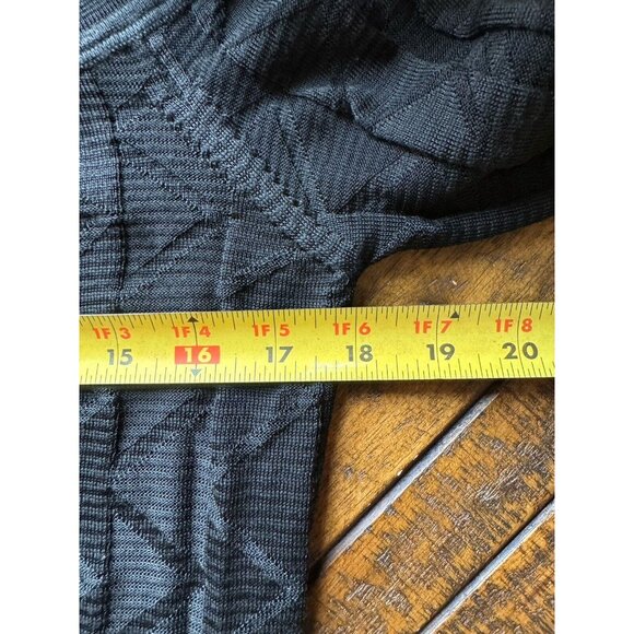 M Missoni Black Knit Chevron Textured Sweater Shirt Off Shoulder Size Medium - Picture 7 of 8